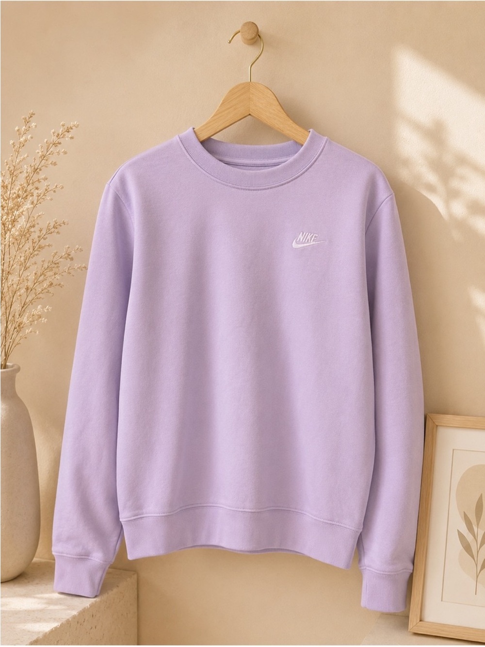Nike Women's Lavender Crewneck Sweatshirt